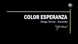 Color Esperanza Diego Torres Karaoke [upl. by Arriet]