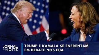 Kamala e Trump fazem primeiro debate nos EUA [upl. by Lyda]