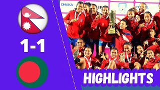 Nepal Vs Bangladesh Match Highlights  Nepal Won U15 Womens Championship [upl. by Townshend]