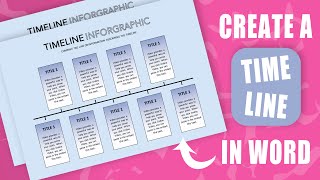 How to make a timeline in word  Easy Tutorial [upl. by Convery]