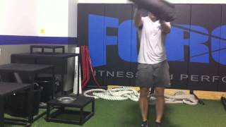 Sandbag Rotational Lunge [upl. by Anialad]