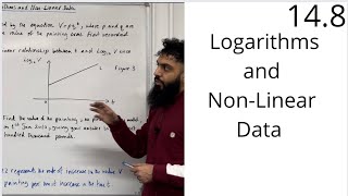 Edexcel AS Level Maths 148 Logarithms and NonLinear Data [upl. by Ahsem754]