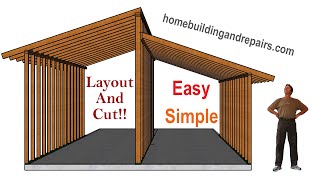 EASIEST Method For Calculating quotSkillion Roof Rafters And Wallsquot Without Complicated Math Formulas [upl. by Zaob]