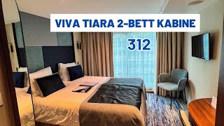 MS VIVA TIARA 2 Bett Kabine 312 Diamantdeck VIVA Cruises [upl. by Ritch616]