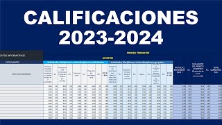 CUADRO DE CALIFICACIONES 20232024 [upl. by Cawley]