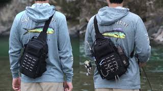 THKFISH Waterproof Fishing Tackle Bag with 3600 Tackle Box [upl. by Olimac]