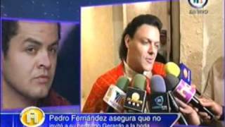 pedro fernandez confirma que no invito a su hermano a su boda 171010 [upl. by Silyhp]