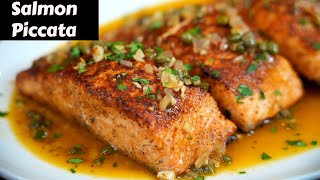 Here’s a New Way To Cook Salmon  Quick amp Easy Salmon Piccata [upl. by Lenka587]