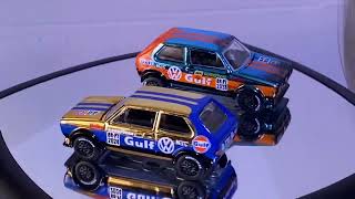 GreenLight Volkswagen Golf MK1 Gulf Rally Exclusivo 2 Salao Diecast Porto [upl. by Addam]