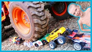 Crushing RC Cars With a Tractor [upl. by Fancy136]