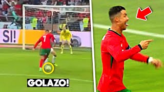 Cristiano Ronaldo GOAL but its SATISFYING Angle against Ireland 😍❤️ [upl. by Sokin]