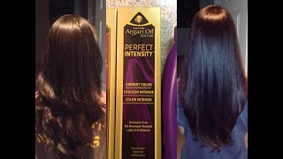 Adding a Purple Hue to Dark Brown Hair with Argan Oil Hair Color [upl. by Sunda59]