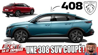 Peugeot 408  La 308 SUV Coupé est Prête   PJT Express [upl. by Aihceyt]