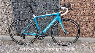 Focus Cayo Carbon Shimano 105 M Rennrad 2017 [upl. by Iret]