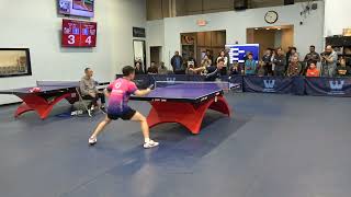 Westchester Table Tennis Center October 2024 Open Singles Finals  Enzo Angles vs Yiran Wu [upl. by Aidua431]