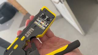 Klein Tools VDV226 110 Ratcheting Modular Data Cable Crimper Review [upl. by Gnurt999]