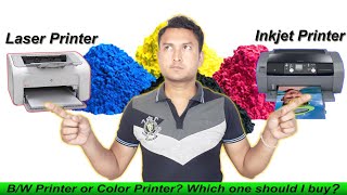 Inkjet vs Laser Printer  Color vs Black amp White Printer  Printer buying guide Which one to buy [upl. by Maffei]