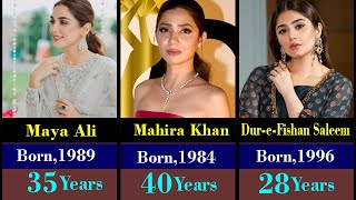 Top 100 Pakistani Drama Actress Name amp Age 2024  Paki Drama [upl. by Jeb]