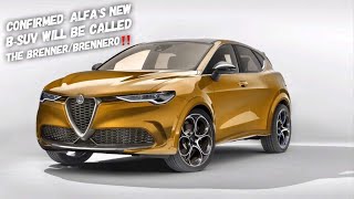 CONFIRMED The 2023 Alfa Romeo Brenner aka Brennero BSUV Is COMING [upl. by Natalina861]