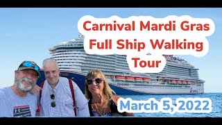 Carnival Mardi Gras Full Walking Tour [upl. by Stokes]