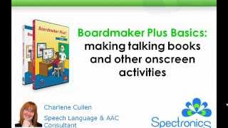 Boardmaker Plus Basics Making talking books and other onscreen activities [upl. by Akimak]