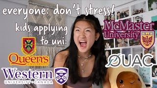 HOW I APPLIED TO ONTARIO UNIVERSITIES out of province  ouac western queens  mcmaster [upl. by Imij]