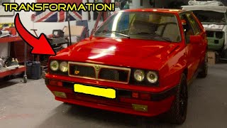 RESTORING A LANCIA DELTA INTEGRALE  HEADLINER [upl. by Annemarie]