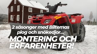 Biltemas ATVplog och snökedjor [upl. by Airyk]