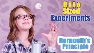 Cool Bernoullis Principle Science Experiment BiteSized Experiments [upl. by Gard]