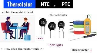 thermistor in hindi  thermistor working principle  thermistor working animation  thermostat [upl. by Conney]