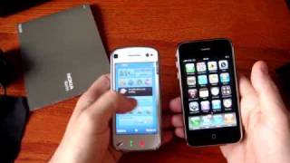 Apple iPhone 3G S vs Nokia N97 Ita Primo contatto [upl. by Gula]