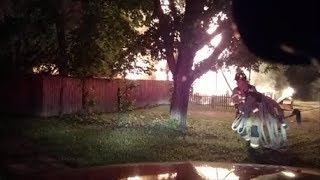 Newark Ohio Fire Department Fatal House Fire Dash Cam Video [upl. by Orelee]