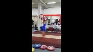 New Croatian national Clean amp Jerk record Milijana de Mori Vojnovic 58kg BW Zagreb 2510 [upl. by Martineau666]