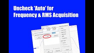 Disable Auto in WinDaq to Acquire RMS and Frequency Data [upl. by Irol]