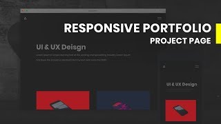 Responsive Portfolio Project Page  HTML amp CSS [upl. by Llerrac609]