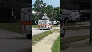 Minneola fire department Lake county Ems at medical scene at my neighborhood [upl. by Acquah945]