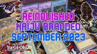 Relinquished Kaiju Branded Deck Profile September 2023 TCG YuGiOh [upl. by Kristal508]