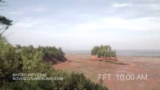 50ft tides in Burntcoat Head Park Nova Scotia [upl. by Airal]