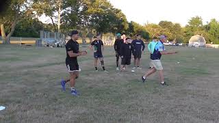 Fun Rugby Warmup Passing Drill [upl. by Nylireg]