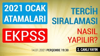 2021 EKPSS tercih sıralaması nasıl yapılır [upl. by Melbourne]