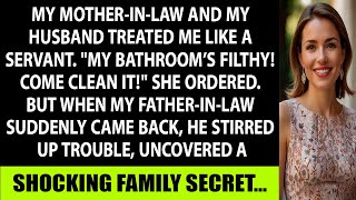 Husband amp MIL Treated Me Like a Servant quotClean My Bathroomquot Then FIL Revealed a Shocking Secret [upl. by Shirberg590]