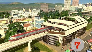 Cities Skylines  Metro stations and rails  Part 7 [upl. by Urbanus]