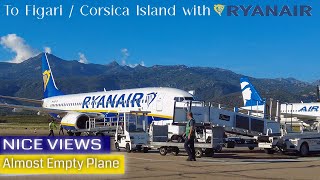 FLIGHT REPORT Toulouse to Figari  Corsica Island with Ryanair 737800 [upl. by Htur]