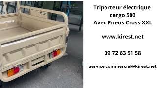 Triporteur électrique cargo avec Pneus Cross XXL [upl. by Ileek954]