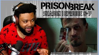 PRISON BREAK SEASON 1 EPISODE 6  7 REACTION  quotRiots Drills and the Devilquot [upl. by Elyad]