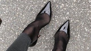 Beautiful high heels open Toe shoes collection of very pointy stiletto Outfit stylish for womens [upl. by Adelle]