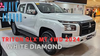 2024 Mitsubishi Triton GLX MT 4WD White Diamond [upl. by Ibson590]