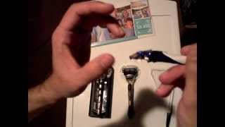 Mens Razors Comparative review Gillette Mach 3 Versus Gillette Fusion ProGlide Vs Schick Hydro 5 [upl. by Belden105]