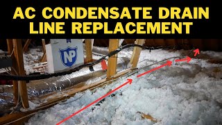 AC Condensate Drain Line Replacement [upl. by Schlicher]