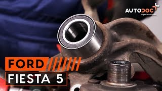 Wie FORD FIESTA V Van Radlager wechseln AUTODOC TUTORIAL [upl. by Anitirhc]